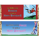 Soccer party theme candy bar wrappers