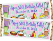 Fifties party candy bar wrapper favor