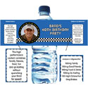 Nascar party theme water labels
