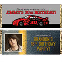 Nascar party theme candy bar wrappers
