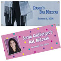 Personalized Bar and Bat Mitzvah banners