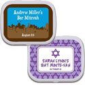 Personalized Bar and Bat Mitzvah mint tins candy favors