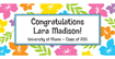 custom banner for graduation party. luau theme party banner