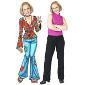 60s female hippie theme lifesize cutout