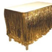 Gold Fringe Table Skirt