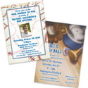 Baseball theme invitations