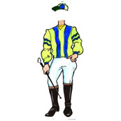 Kenutcky Derby jockey lifesize cutout