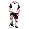 Soccer boy lifesize cutout