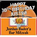 Basketball party theme banners