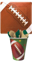 football theme paper goods