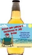 Christmas in july beer bottle labels