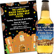 Fiesta theme party invitations