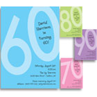 Pick an age theme invitations and favors
