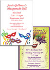Mardi Gras party invitations