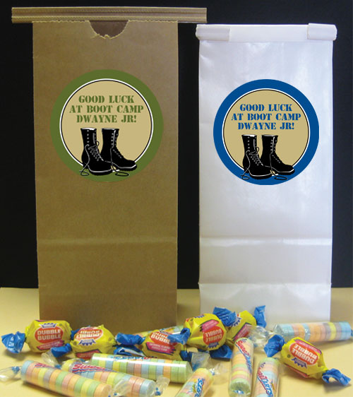 Boot Camp Theme Party Favor Bag