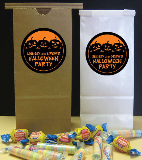 Halloween Jack o Lanterns Theme Favor Bag
