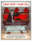 Semi custom vampire theme Halloween invitation