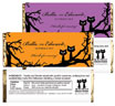 personalized halloween wedding candy bar wrapper