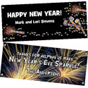 Custom New Year's eve banners