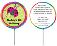 Personalized Lollipop party favors