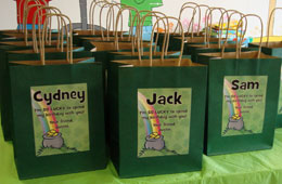 Personalized favor bags