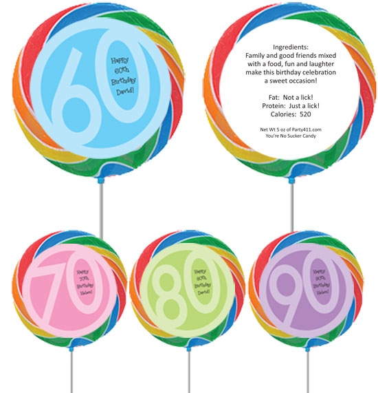 Birthday Age Theme Lollipop