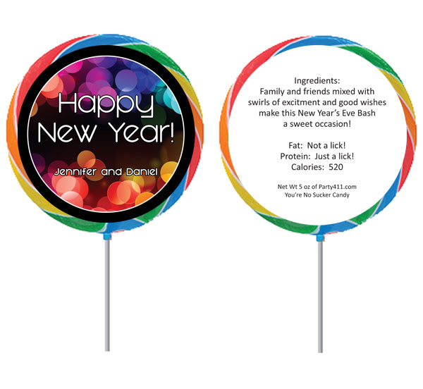 A New Year's Colors Theme Lollipop