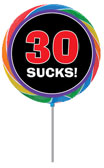 30 sucks lollipop