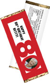 80th Birthday Party Favors, Candy Bar Wrappers