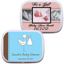 Baby shower mint tin favors