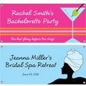 Bachelorette party theme banners