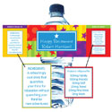 Retirement theme water bottle labels