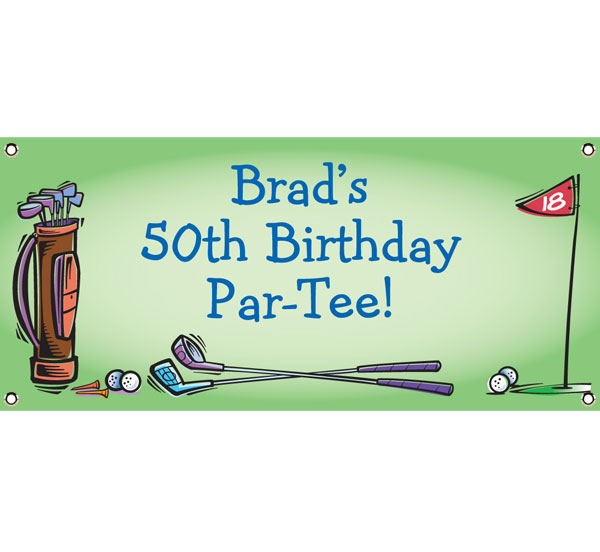 Golf Party Theme Banner