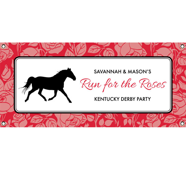 Kentucky Derby Roses Theme Banner