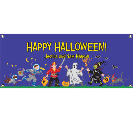 Halloween Kids Trick-or-Treat Theme Banner