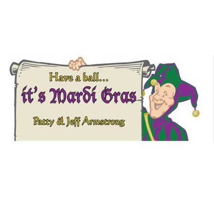 Mardi Gras Jester Theme Banner