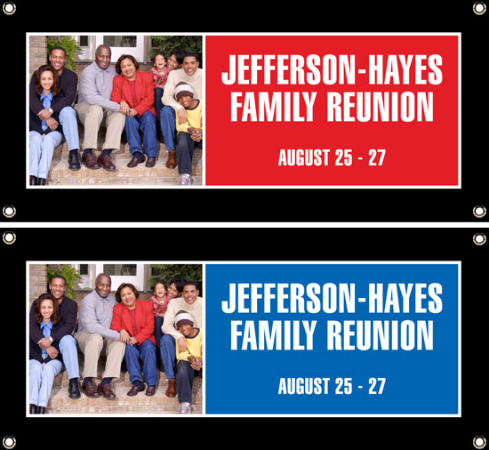 A Family Reunion Celebration Banner
