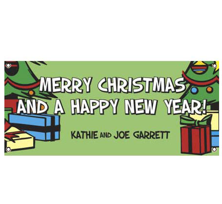 Christmas Tree Theme Banner