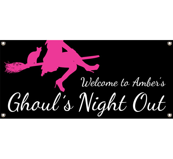 Ghoul's Night Out Halloween Party Theme Banner