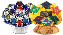 Cookie bouquet centerpiece for graduation