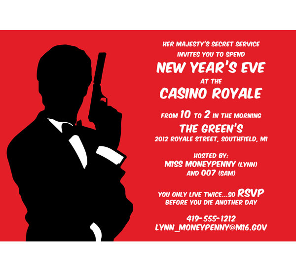 Casino Royale Invitation