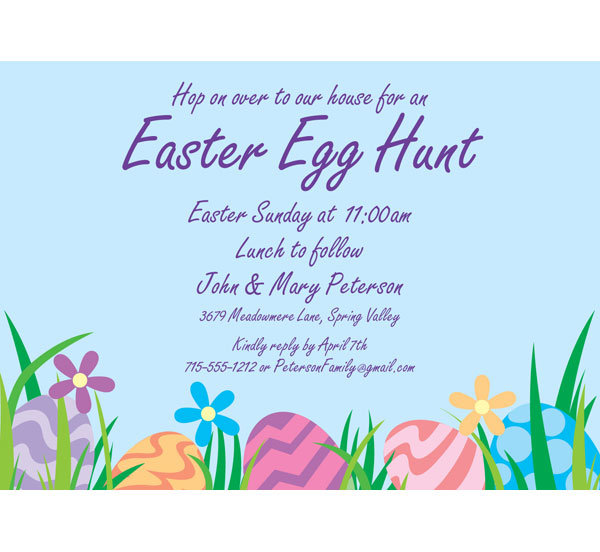 Easter Eggs Spring Invitation