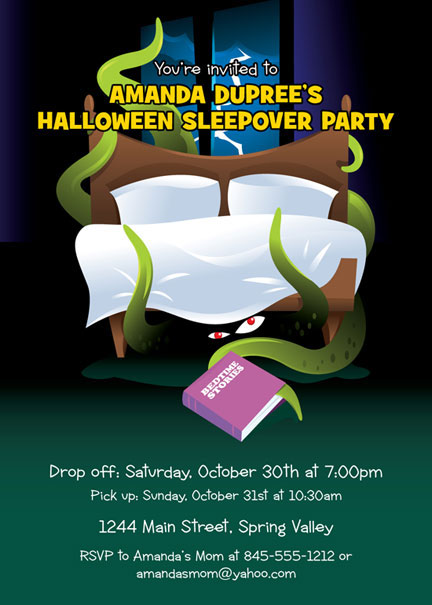 Halloween Sleepover Invitation