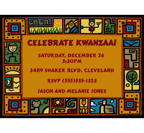 Kwanzaa Party Invitation