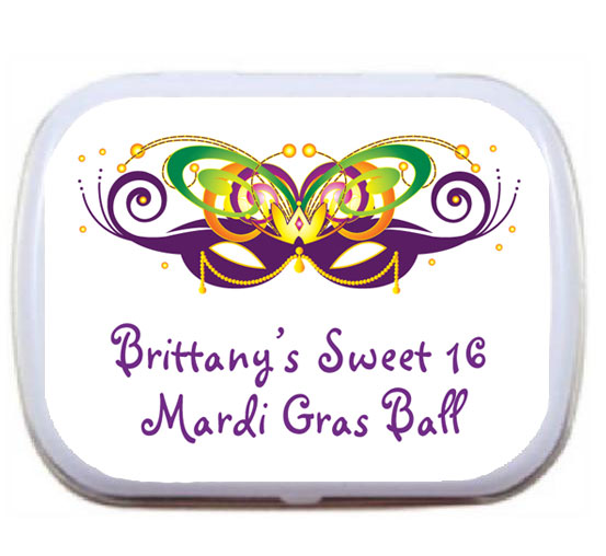 Mardi Gras Ball Theme Mint Tin