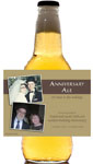 Anniversary party beer bottle labels