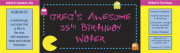 Adult birthday water bottle labels