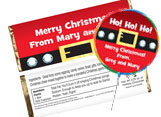 Personalized Christmas Candy Bars and Candy Bar Wrapper
