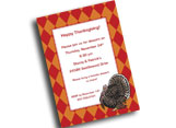 Custom Thanksgiving invitations, party supplies and favors