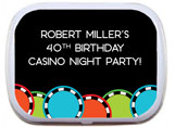Casino theme mint and candy tins